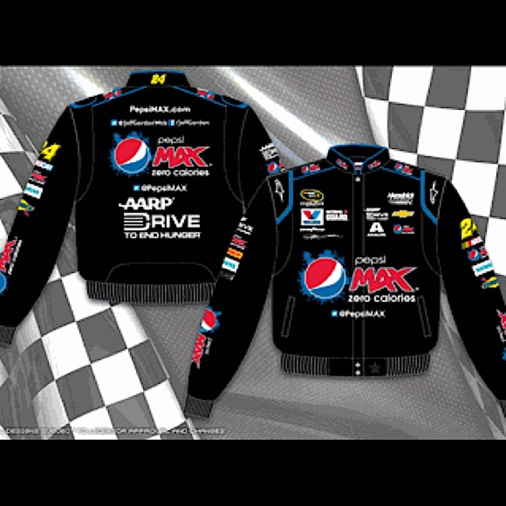Jeff Gordon Pepsi Max Black NASCAR Jacket